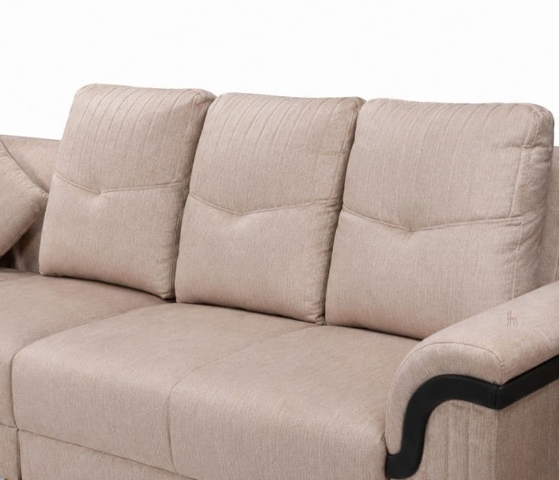 Image 4 for Oliver L-Shape Sofa Solid Neem Wood (ZAM) (OWD)