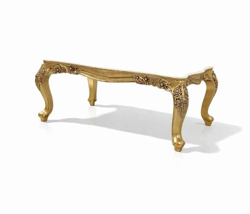 Image 10 for OPAL 6 Seater Marble Dining Set with Royal Metal Carving (WH) (OWD)