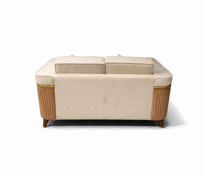 Image 7 for Charlie Sofa 3+2+2+Divider Miranda Wood With Suede Fabric Upholster (HYD)