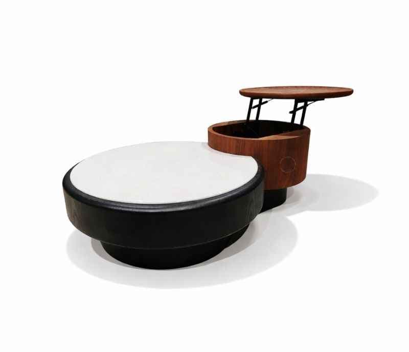 Image 3 for 2379 Center Table Marble Top and down wood base