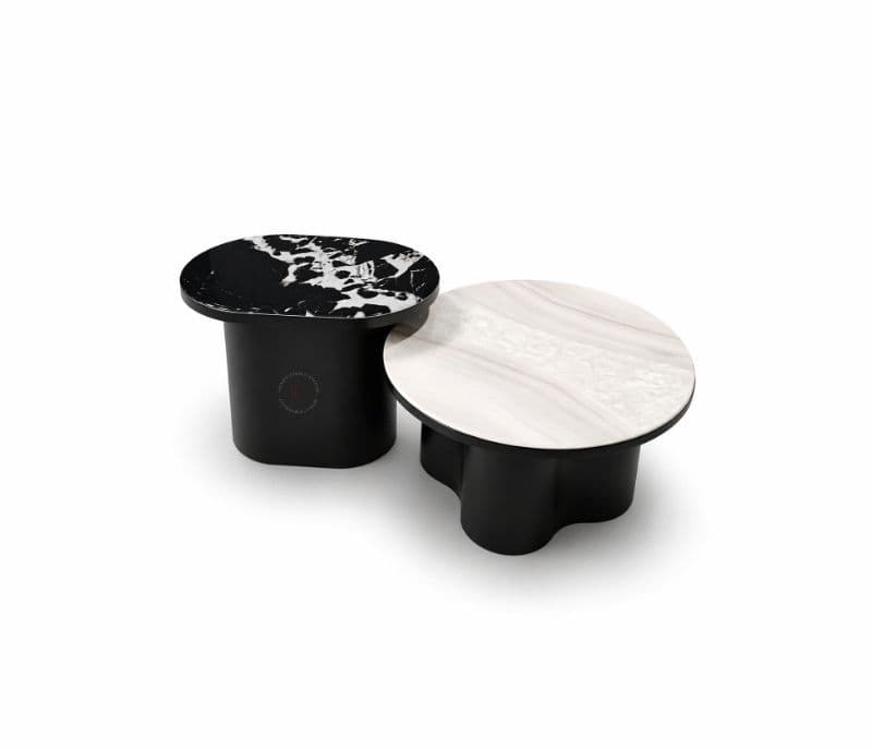Image 4 for Centre Table CJ 280 1+1 Marble Top With Ash Wood Base