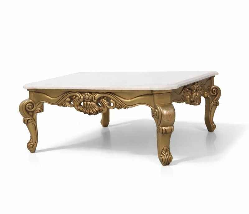 Image 2 for Empire Center Table With Marble Top And Metal Base (WH OTD)