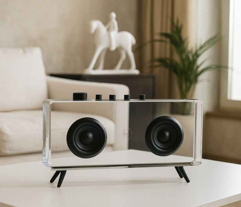 Image 1 for HSH-31 Resin Vintage Crystal Jukebox Sculpture radio Decor