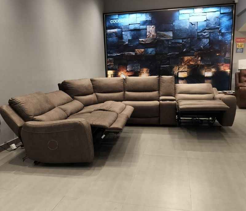 Image 9 for 70777 Recliner Console Armless Recliner Corner Suede Fabric (HYD)(KORA)(BS-CP)