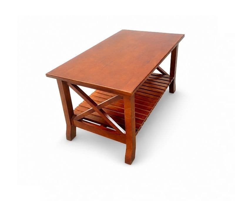 Image 3 for X Center Table Solid Rubber Wood (ZAM) (OWD)