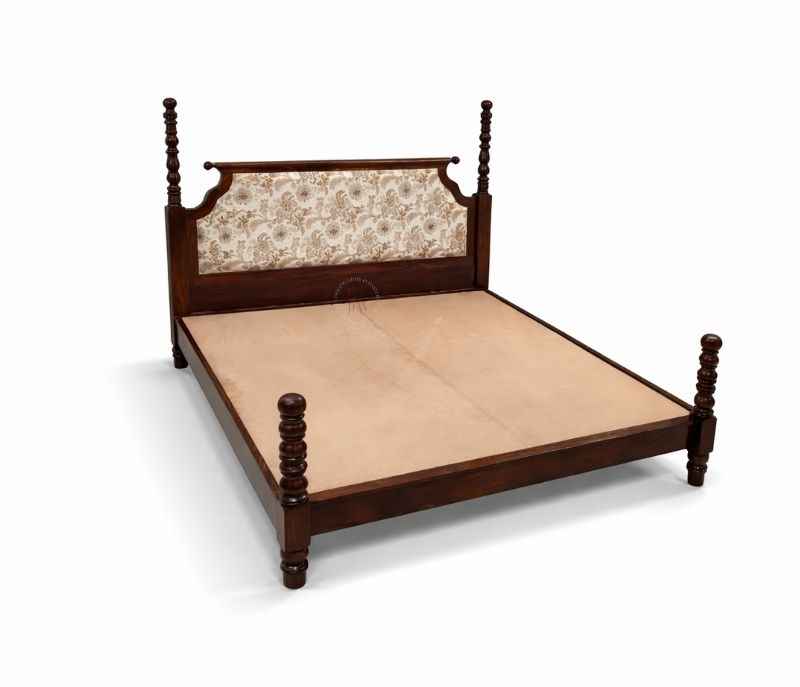 Image 4 for Kally Queen Size Bed Without Storage Solid Sheesham Wood (EC)