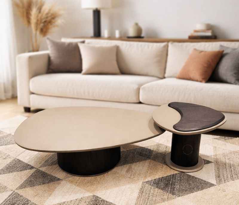 Image 1 for Centre Table - 9965 With Duco finish Top And Metal Base (CP OTD)