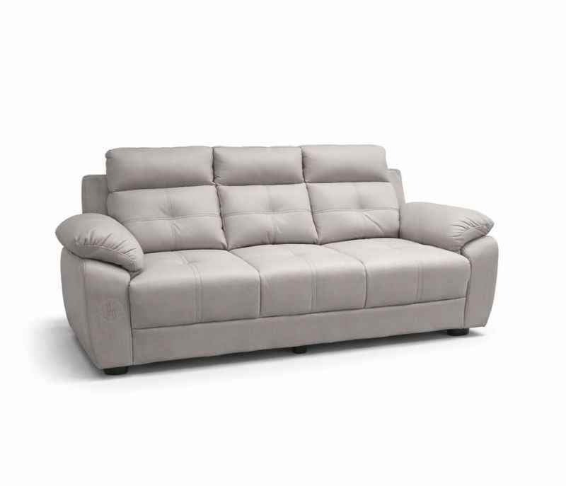 Image 5 for Atlas Comfort Sofa 3+2+1 Seater Velvet Suede Fabric (Light Grey)