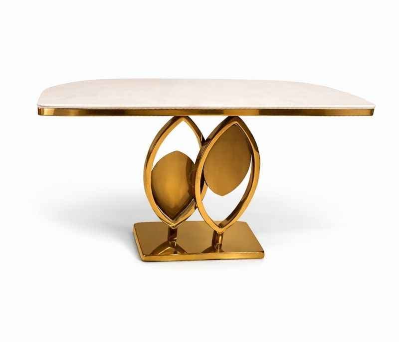 Image 5 for Console 54 Marble Top PVD Gold Base (HYD)