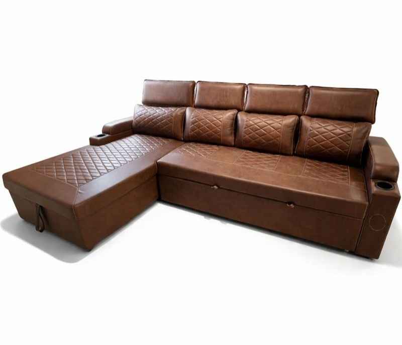 Image 5 for Dreamer 3+Lounger Sofa Cum Bed Micro Suede Fabric (KORA)(BWD)(BTM)(HYD)(SKN)(EC)