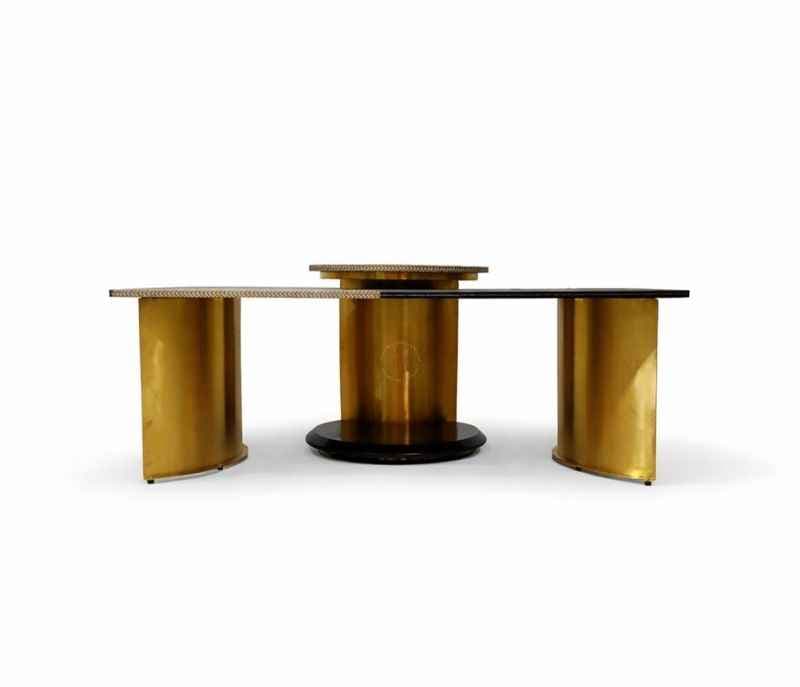 Image 7 for A54-1+1-CT Center Table With Marble Top And Metal Base (WH OTD)