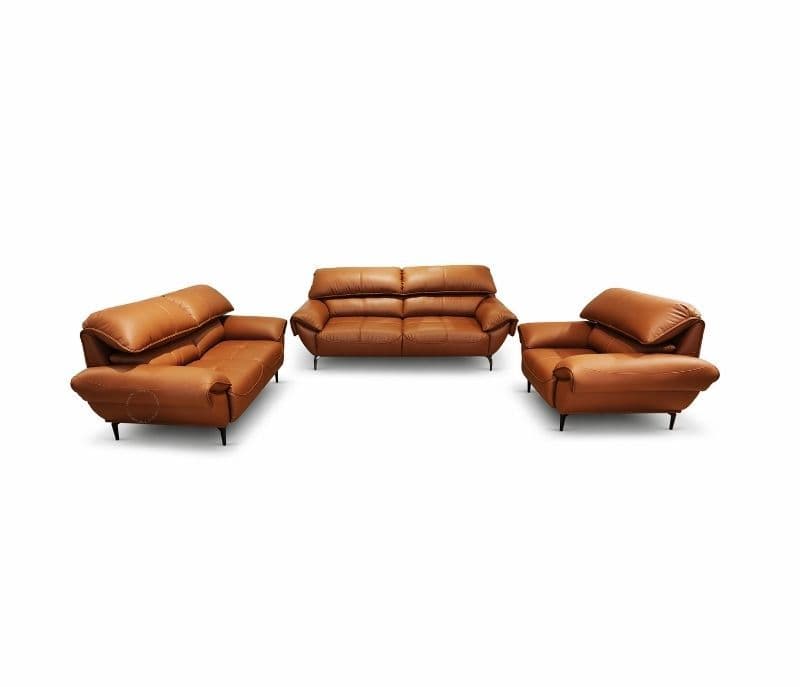 Image 2 for F1 3+2+1 Seater Premium Leather Fabric With Metal Legs