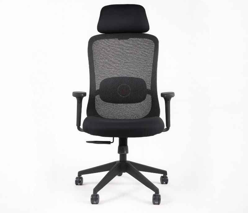 Image 2 for Hawk HB Black Ergonomic High-Back Mesh Office Chair Adjustable Height Revolving Study Work from Home Chair Computer Desk Chair Back Lumbar Support Ergonomic Chair Tilting Arm Support