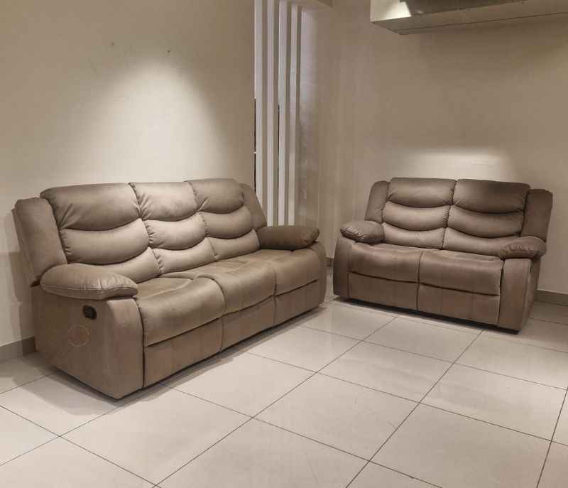 Image 3 for JHR195 - 59929 3+2 Manual Recliner Velvet Suede Fabric (SKN)