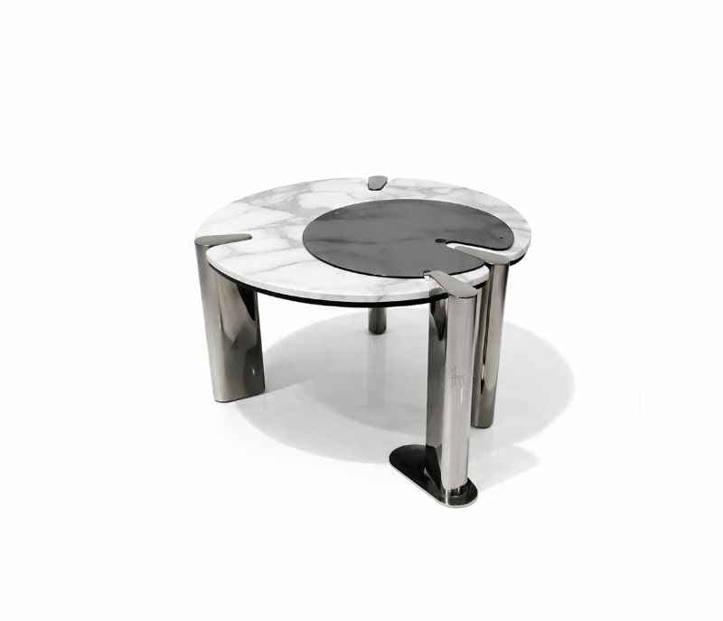 Image 3 for ES 100 Centre+Corner With Marble Top And Metal Base (HYD OTD)