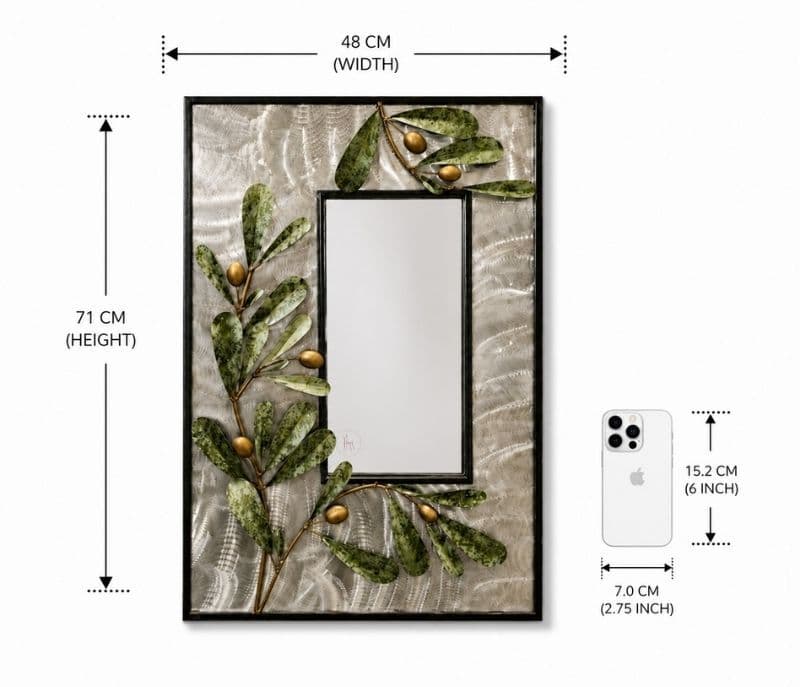 Image 4 for 15589 Metal Wall Mirror