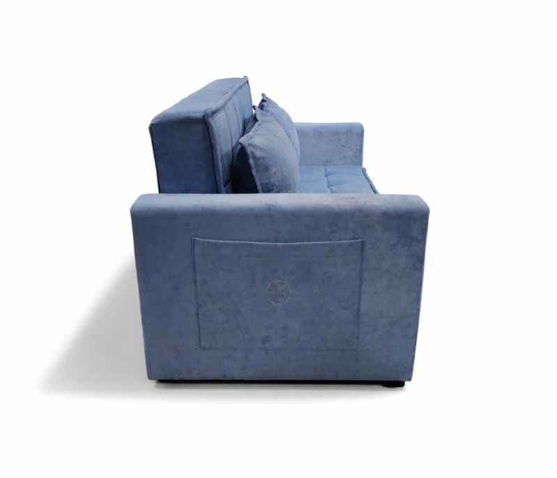 Image 7 for Anke Sofa Cum Bed 3 Seater Suede Fabric (Grey)(EC)(HYD)(BS-BTM)(SKN)