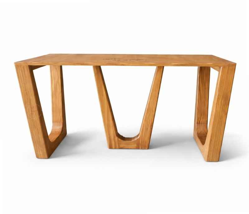 Image 3 for Dining Table Base-30 Plain Wooden/Grid Pvd (MRM)