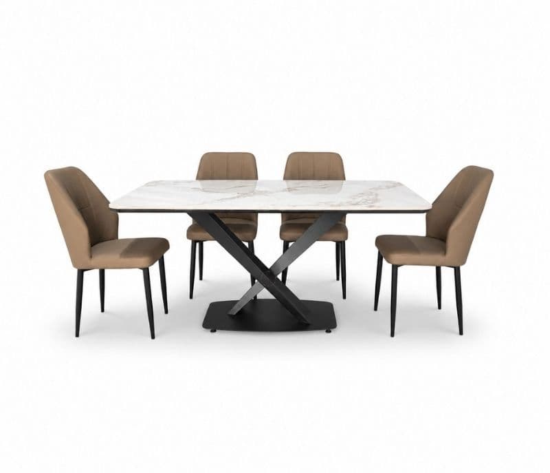 Image 3 for Imported Dining Set-C21-Cold Emerald Table/63 Chair (EC)