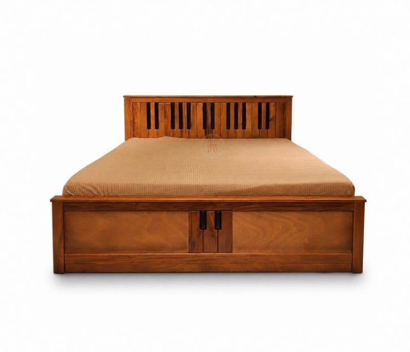 Image 7 for Piano King Size Hydraulic Box strorage Mahogany Wood