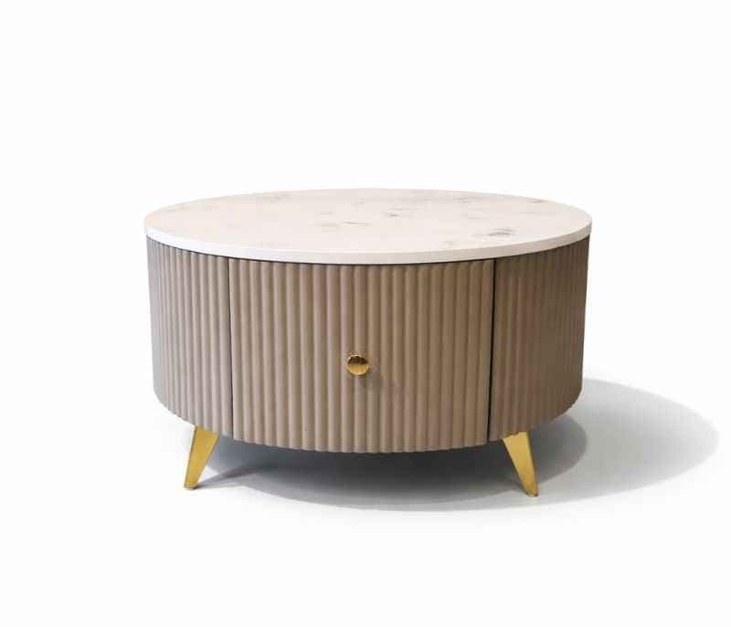 Image 4 for Round Carnival Design Marble Top CT (KORA)