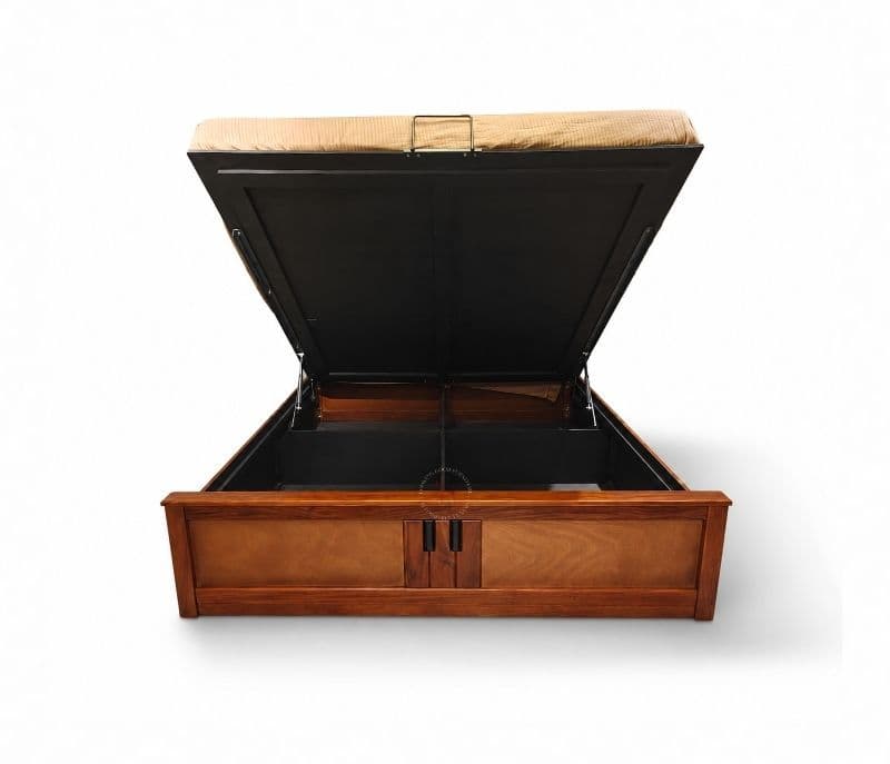 Image 10 for Piano King Size Hydraulic Box strorage Mahogany Wood