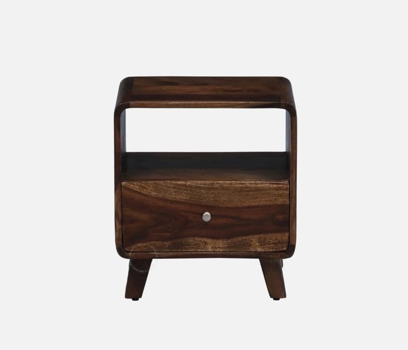 Image 7 for Jelks Bedside Table Solid Sheesham Wood Honey Finish in Scratch Resistant Provincial (SCV _PKU)