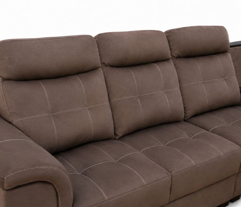 Image 3 for Zenhit L-Shape Sofa Solid Neem Wood (ZAM) (OWD)