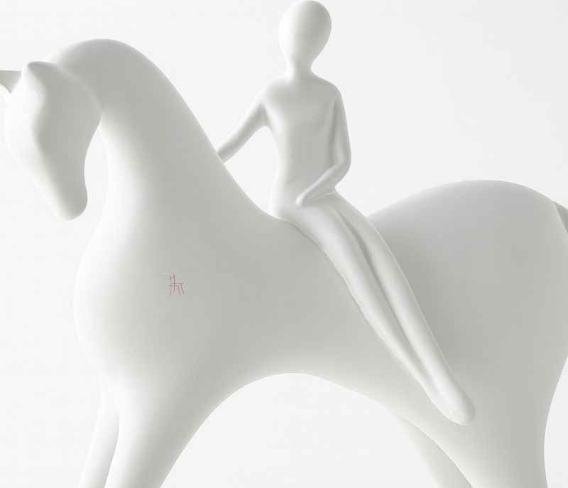 Image 4 for U-RA-213 Lady on Horse Statue Figurine | Home Decor