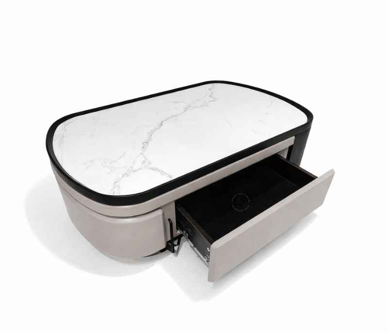 Image 3 for 5852 Centre Table Ceramic Top With Storage Drawers