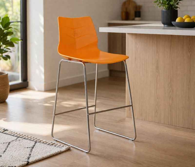 Image 1 for Sweden Bar Stool Chrome Leg (PM)