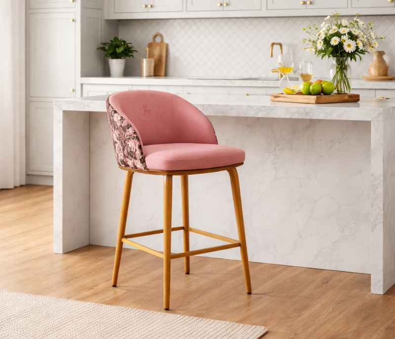 Image 1 for Lounge Bar Stool Metal Leg (PM)
