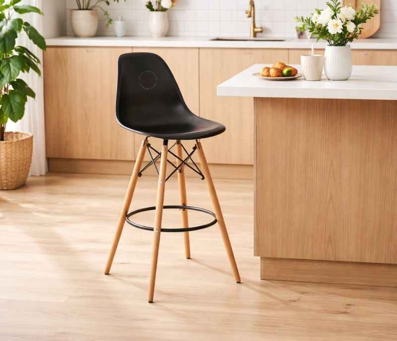 Image 1 for Trendy Bar Stool Wooden Leg (PM)