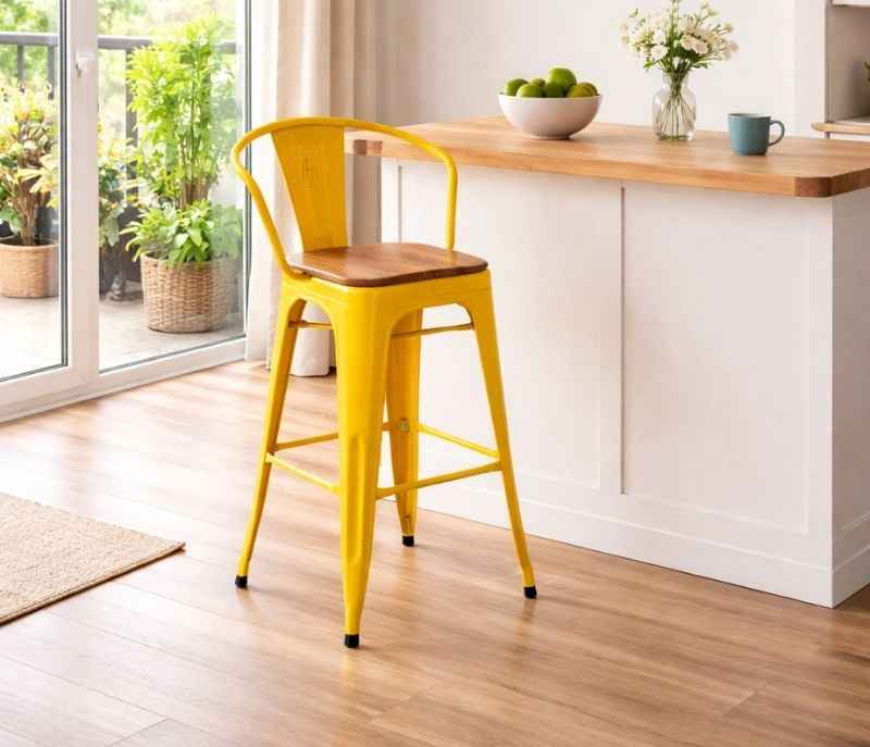 Image 1 for Metal Bar Stool With Handle (PM)