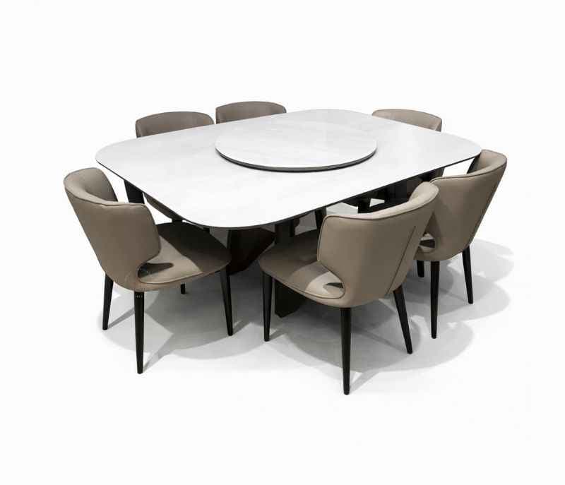 Image 4 for Expandable Dinning Table 662. Chair 125 Artificial Marble Top 1+6