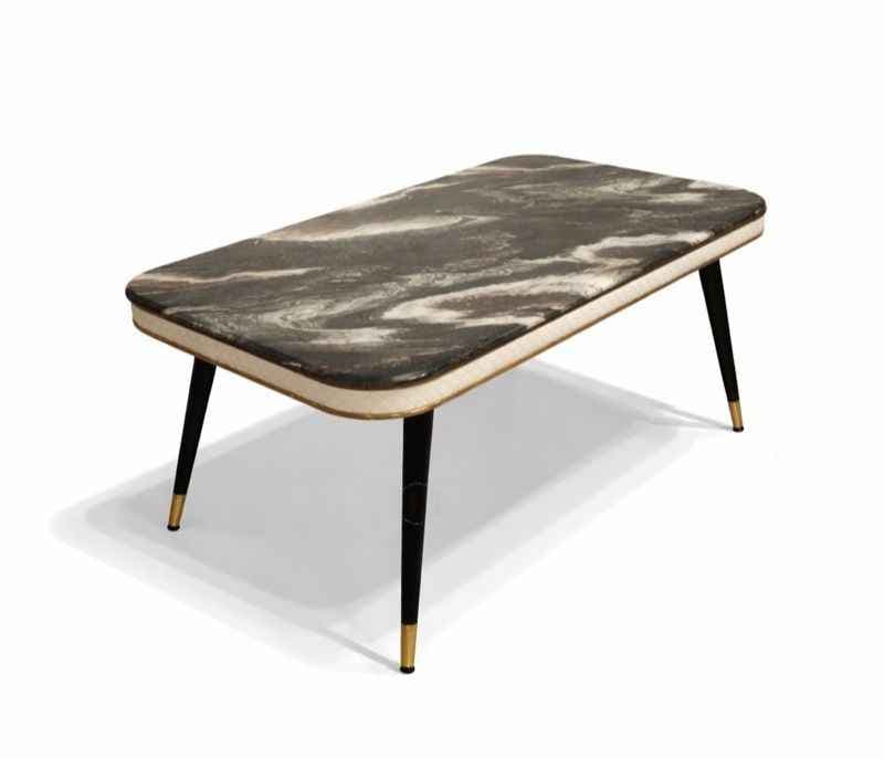 Image 9 for C140/307-Y10 Marble & Metal leg base with powder coated set 1+6