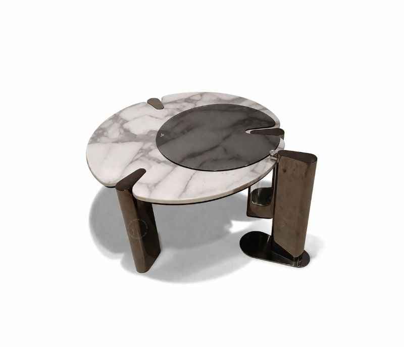 Image 7 for ES 100 Centre+Corner With Marble Top And Metal Base (HYD OTD)