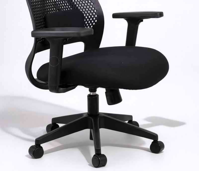 Image 4 for Rio Black Mesh Series With Adjustable Lumbar Handles & Headrest For Long Hours seating,work from home computer desk