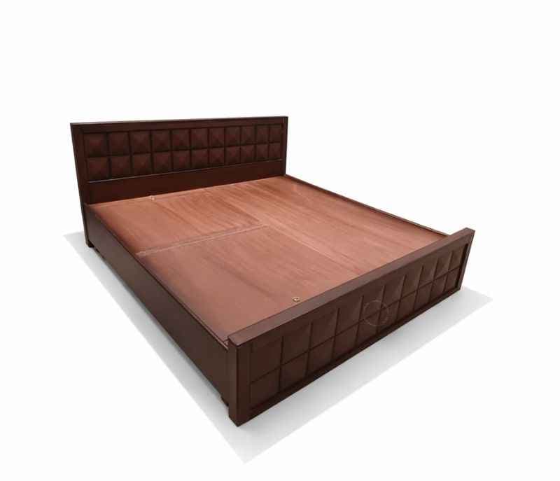 Image 8 for Ajmenia Queen Size Bed With Storage (Block Board, Dark - Brown)