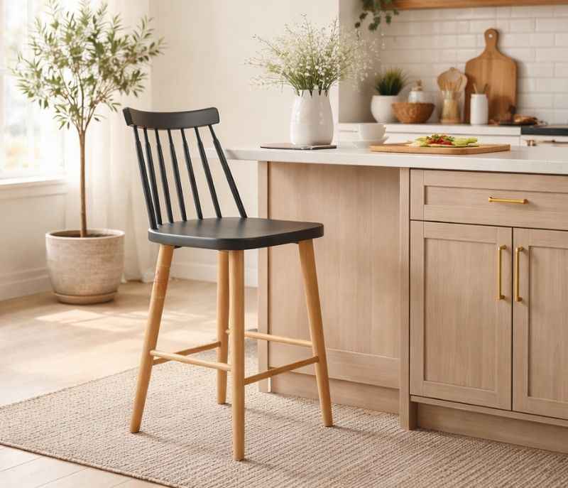 Image 1 for Fire Bar Stool (Metal Leg) (PM)