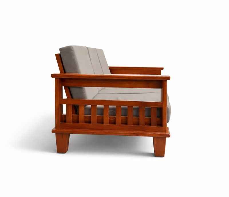 Image 6 for Wooden Sofa 3+1+1+Center Table Jute Fabric(BTM OTD)