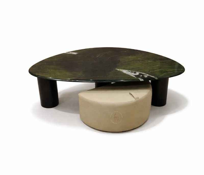 Image 4 for 352 Centre Table With Puffy Marble Top And Wood Base (HYD)
