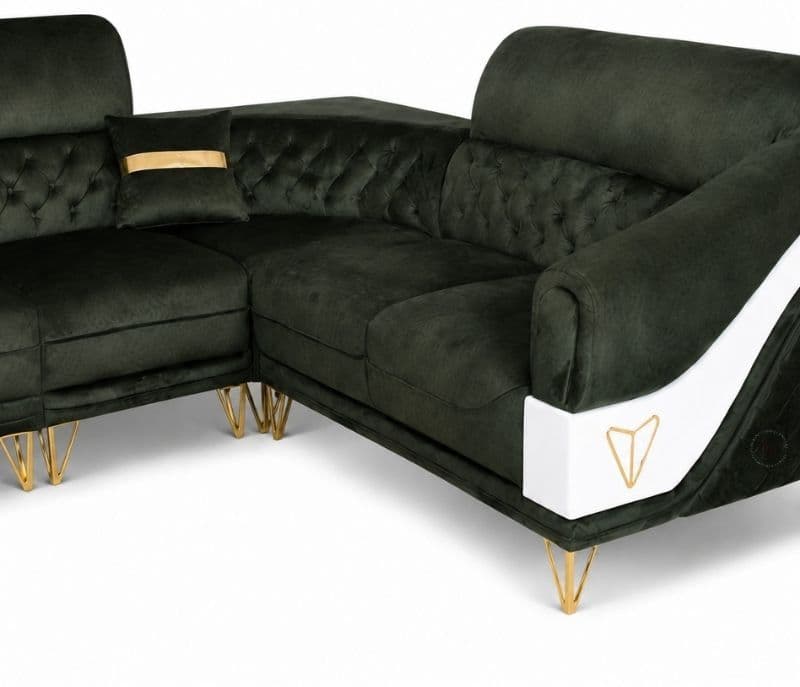 Image 3 for Platinum L-Shape Sofa Solid Neem Wood (ZAM) (OWD)