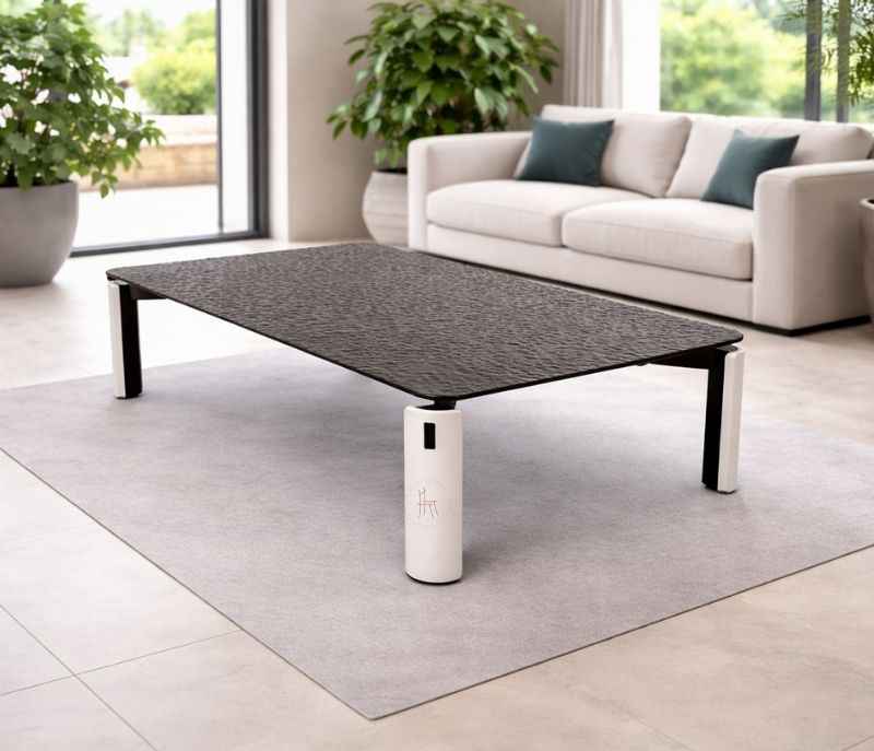 Image 1 for Centre Table D2516 Frost Glass With Metal Base Support