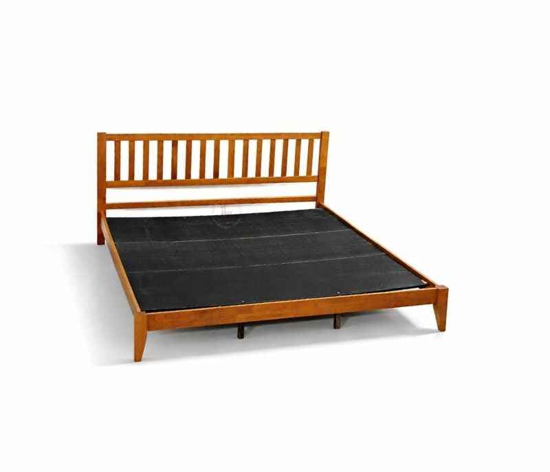 Image 4 for 602000121- Estre Rohira Rubber Wood King Size Bed in Walnut Color Uway (EC)(WH OTD)