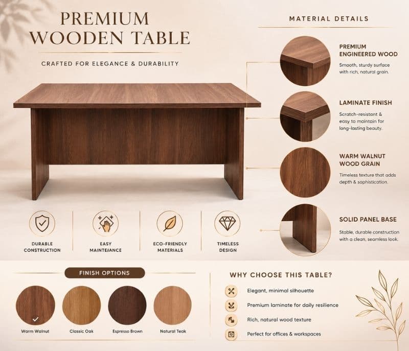 Image 4 for Office Table 2x3ft Open (OWD)
