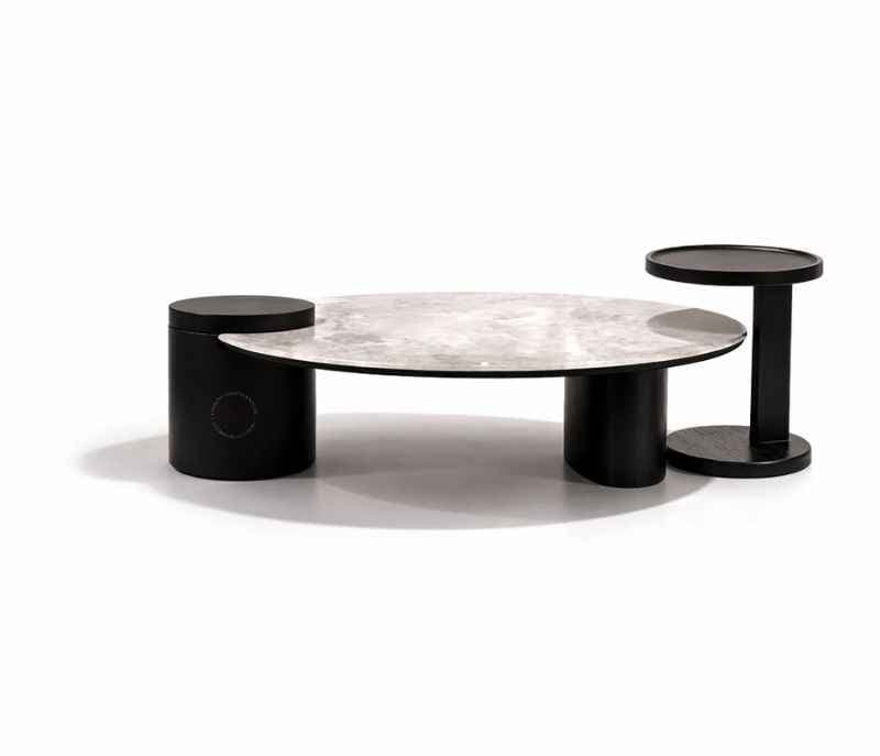 Image 3 for Centre Table C-9089C Big+Small Marble Top (HYD)