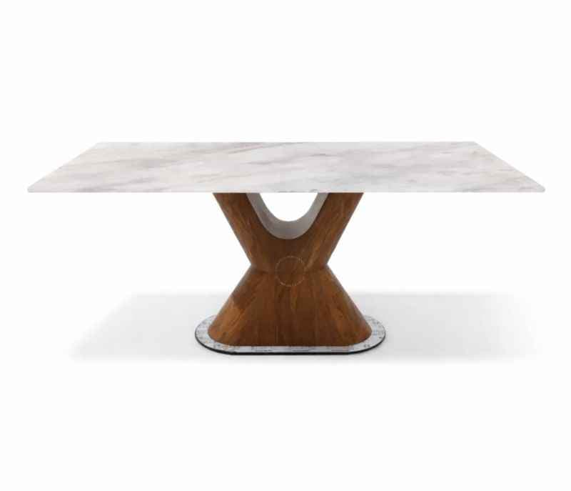Image 12 for C05 6 Seater Marble Dining Set with Premium Leatherette Upholstery