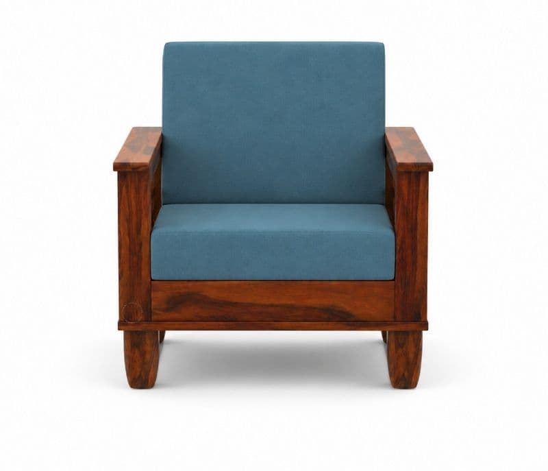 Image 6 for Sleek 3+1+1 Seater Sofa Set With Sheesham Wood(WI)