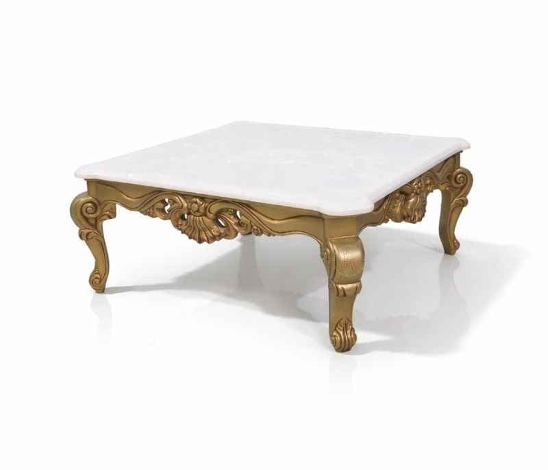 Image 5 for Empire Center Table With Marble Top And Metal Base (WH OTD)